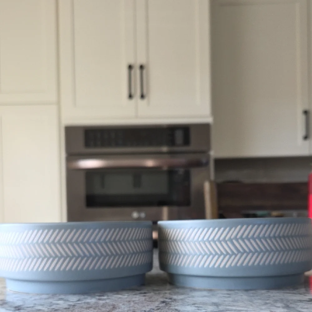Gray Pet Bowl Set